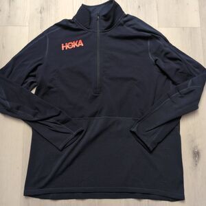 HOKA 1/2 Zip Midlayer Lightweight Sweater Men's sz XL Multi Color